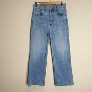 Slvrlake Grace Crop Wide Leg Jeans Raw Hem Light Wash  "Coming to Town" 27